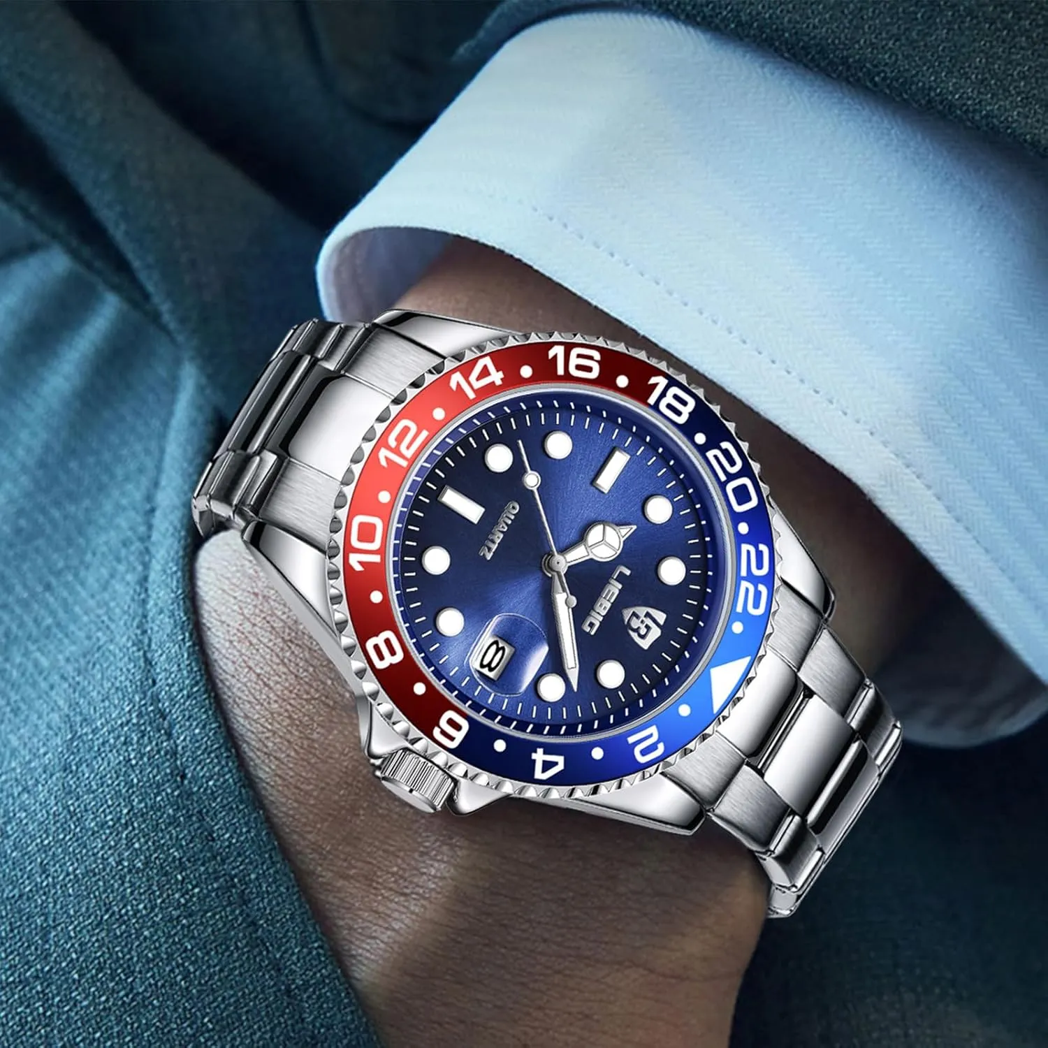 Analog Luminous Quartz SKMEI Wrist Watch for superbly porcelain primal least varnish guarantor Men Waterproof Mens Stainless Steel Watches with 
