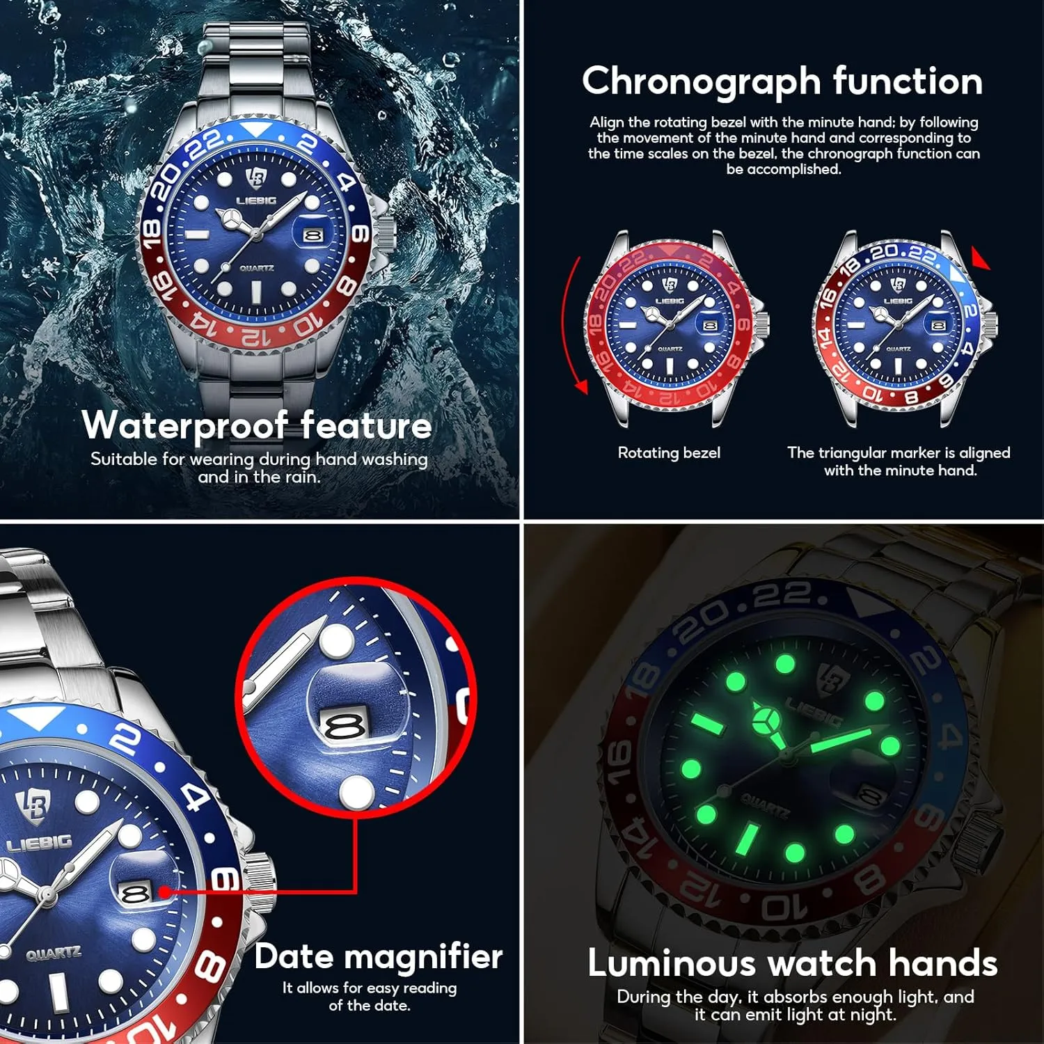 Analog Luminous Quartz SKMEI Wrist Watch for superbly porcelain primal least varnish guarantor Men Waterproof Mens Stainless Steel Watches with 