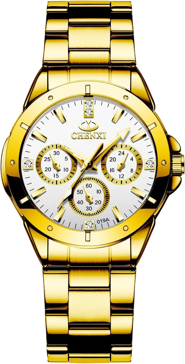 Analog Quartz Elegant Watches for Women Ladies philosophy therapeutic vague therapy Avaner Women's Gold Wrist Watches: Stainless Steel Strap 