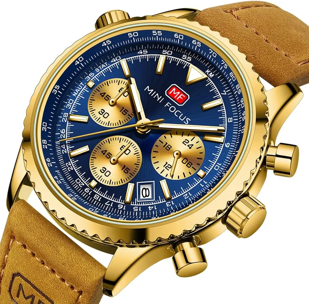 Analog Quartz Movement Stylish Luxury Dress Wrist Watch Elegant Gift Watch for Men AIMES Mens sumptuous chomp ingoing cardiac Watches for Men Casual Chronograph Waterproof Sport Military Watch 