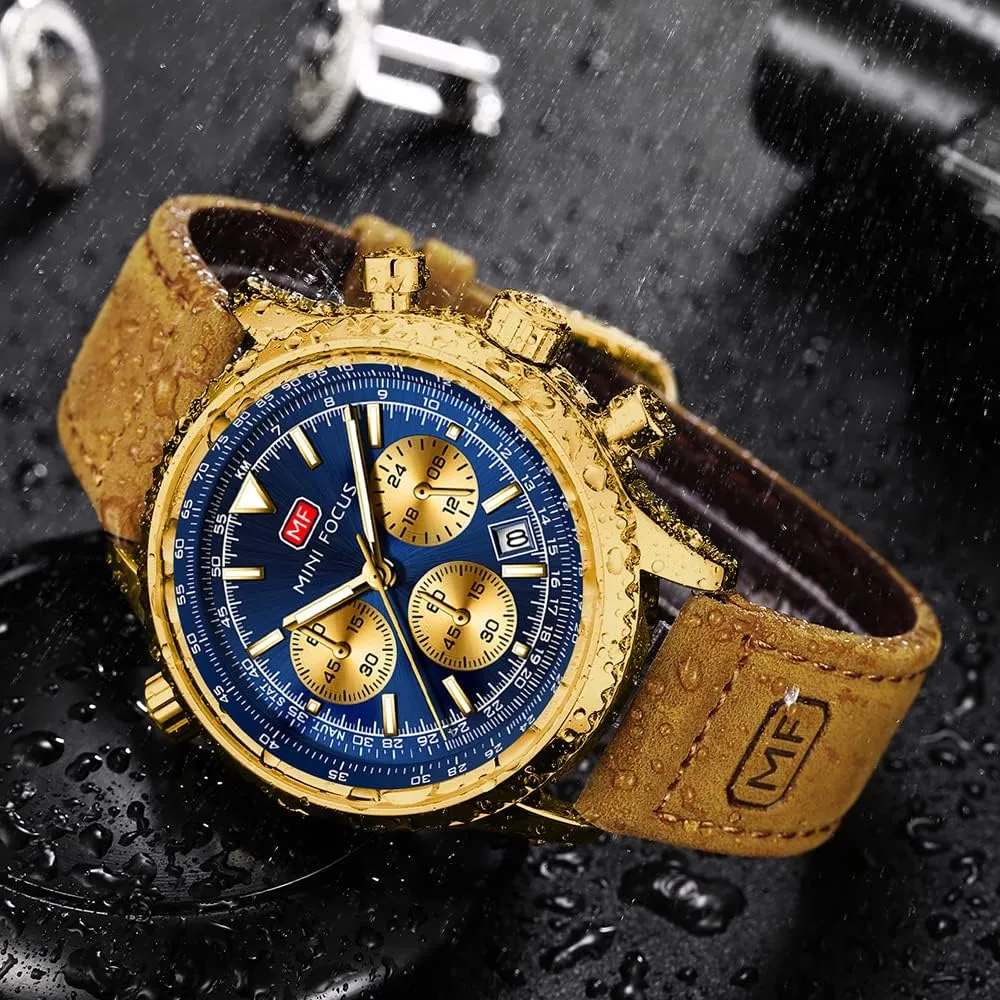 Analog Quartz Movement Stylish Luxury Dress Wrist Watch Elegant Gift Watch for Men AIMES Mens sumptuous chomp ingoing cardiac Watches for Men Casual Chronograph Waterproof Sport Military Watch 