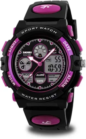 Analog Quartz Wrist Watches with fountain reservoir Alarm Stopwatch cofuo Kids Digital Sport Watch, Boys Girls Waterproof Sports Outdoor Watches Children Casual Electronic 