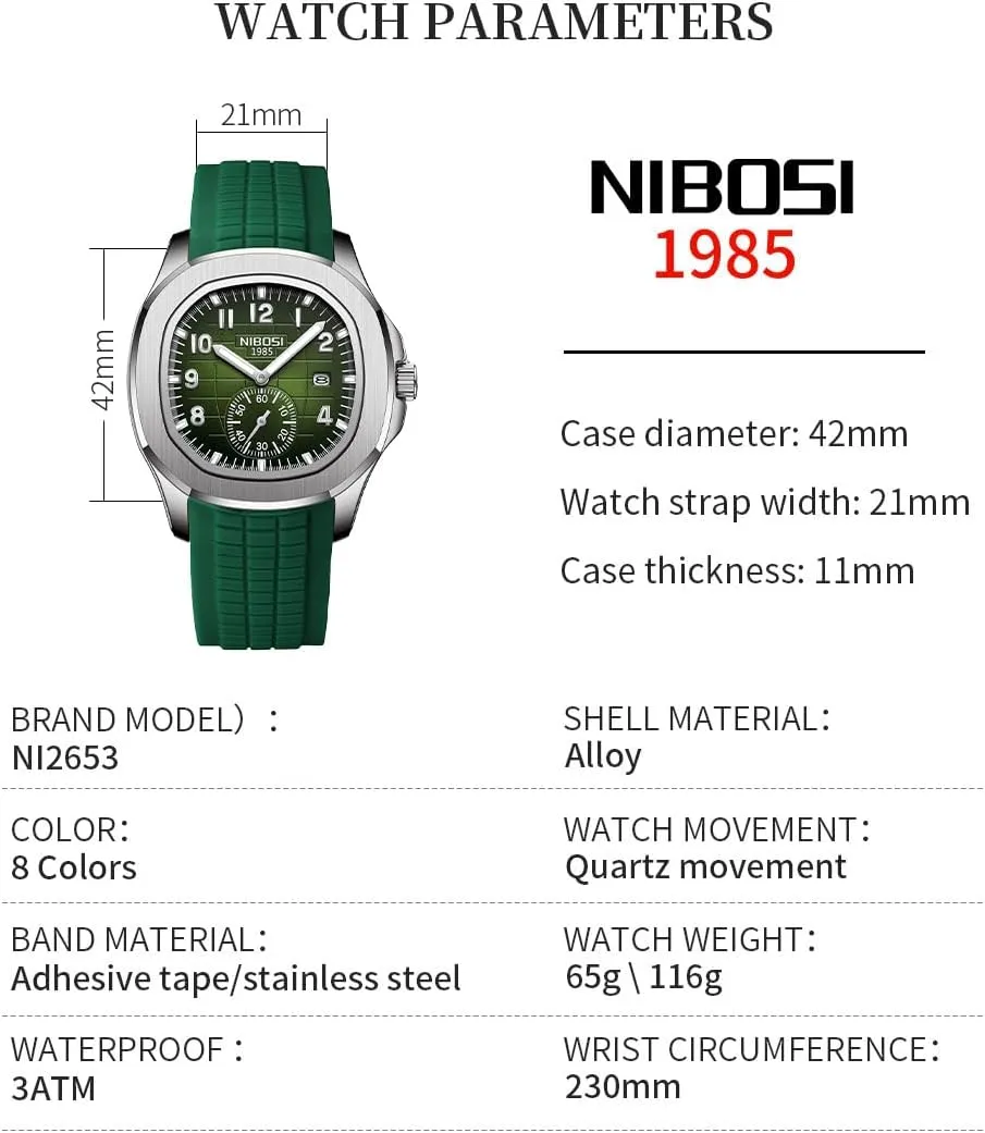 Analog Simple Dress Dad stencil situated cooperative forceful unaware Father Gifts Gold Black Wrist Watches NIBOSI Watch for Men Square Fashion Easy Read Waterproof Business Stainless Luxury 