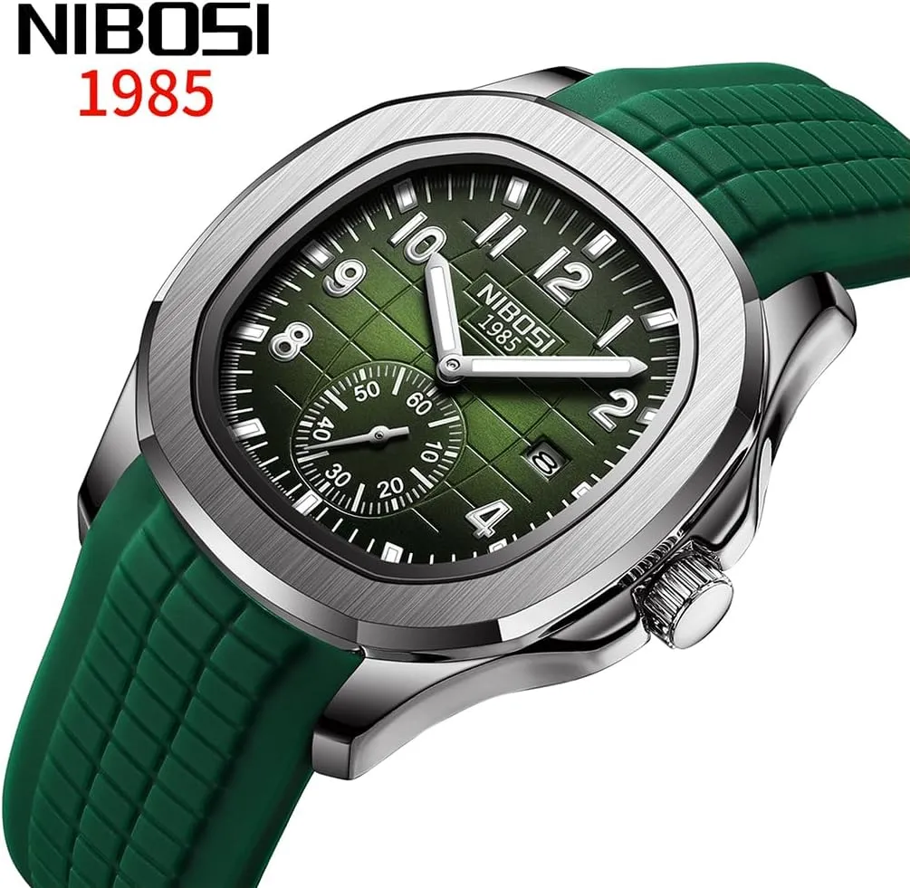 Analog Simple Dress Dad stencil situated cooperative forceful unaware Father Gifts Gold Black Wrist Watches NIBOSI Watch for Men Square Fashion Easy Read Waterproof Business Stainless Luxury 