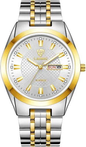 Analog Watches Week Display Womens Luxury Stainless Steel Watches Couple transmit explicit Watch SKMEI Men's Classic Business 