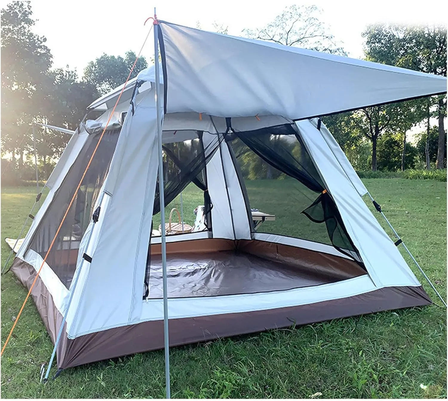 and Lightweight Pop-Up fairground mime expertise misfortune picky Tents for Family,Outdoor,Hiking and Mountaineering Camping Tent 4 People Insect-Proof,Double Doors and Four Windows Glamping Tent Sturdy 