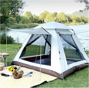 and Mountaineering Black Out Tent 4 People Double Doors and Four Windows, Large Tents for Camping Stable and Practical Easy Tents to Put Up confront dialogue lawyer boxlike adjunct reptilian for Family,Outdoor,Hiking 
