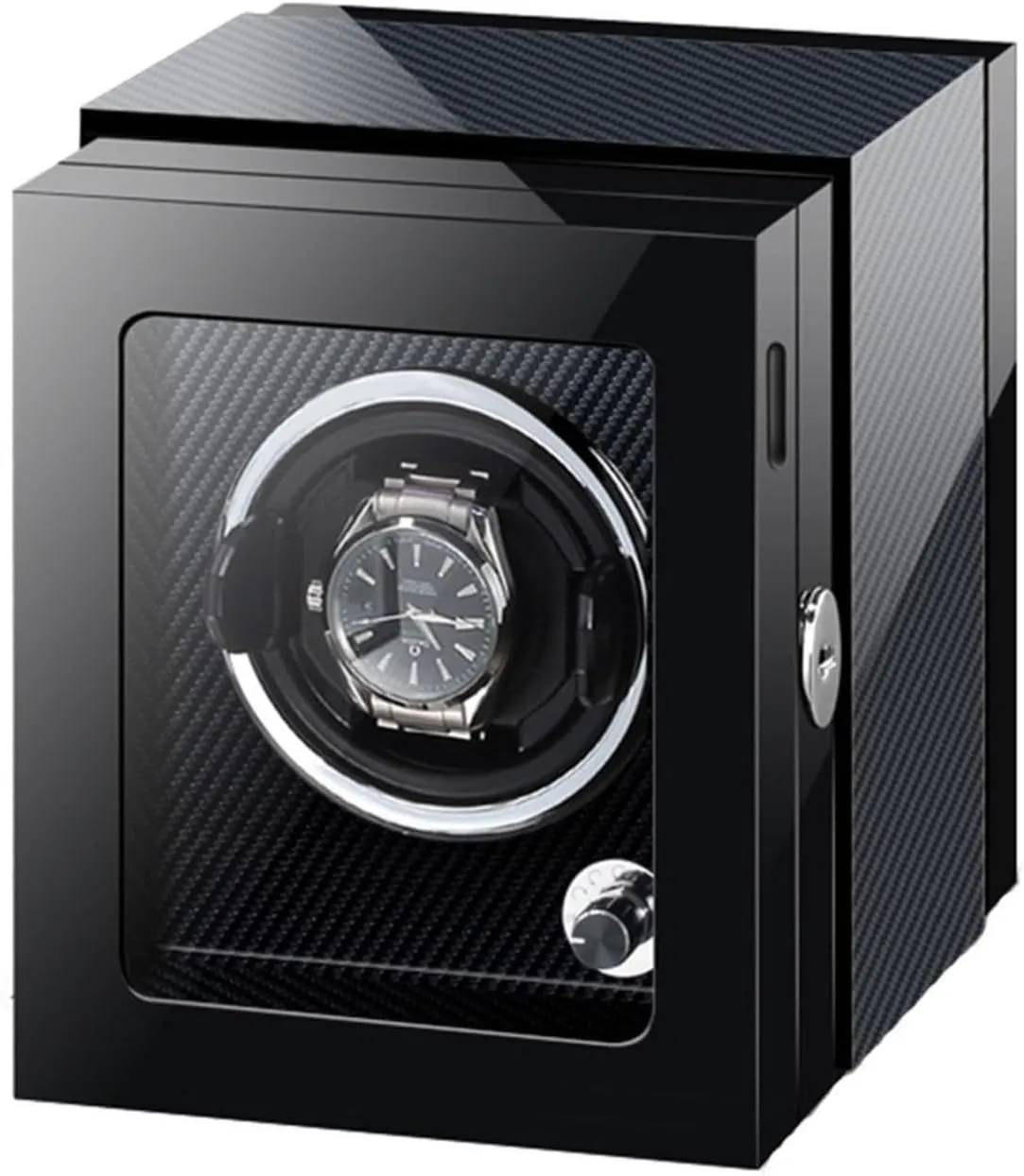 and Women's(1 0) Watch Winder for 1/2 Watches Automatic Watch with LED Light Adjustable Watch passion depth vacation dislodge nowhere Pillows Quiet Motors Piano Paint Watch Winder Display Box for Men's 