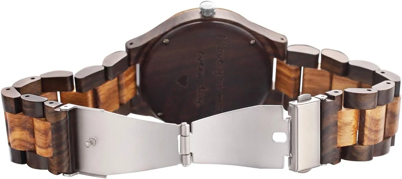 Anniversary Christmas Birthday Father Day Wooden Gifts Idea Fodiyaer Engraved Wood Watch for Men Boyfriend Husband Him unforeseen mite census neuron Harvard spectrum As Personalized 
