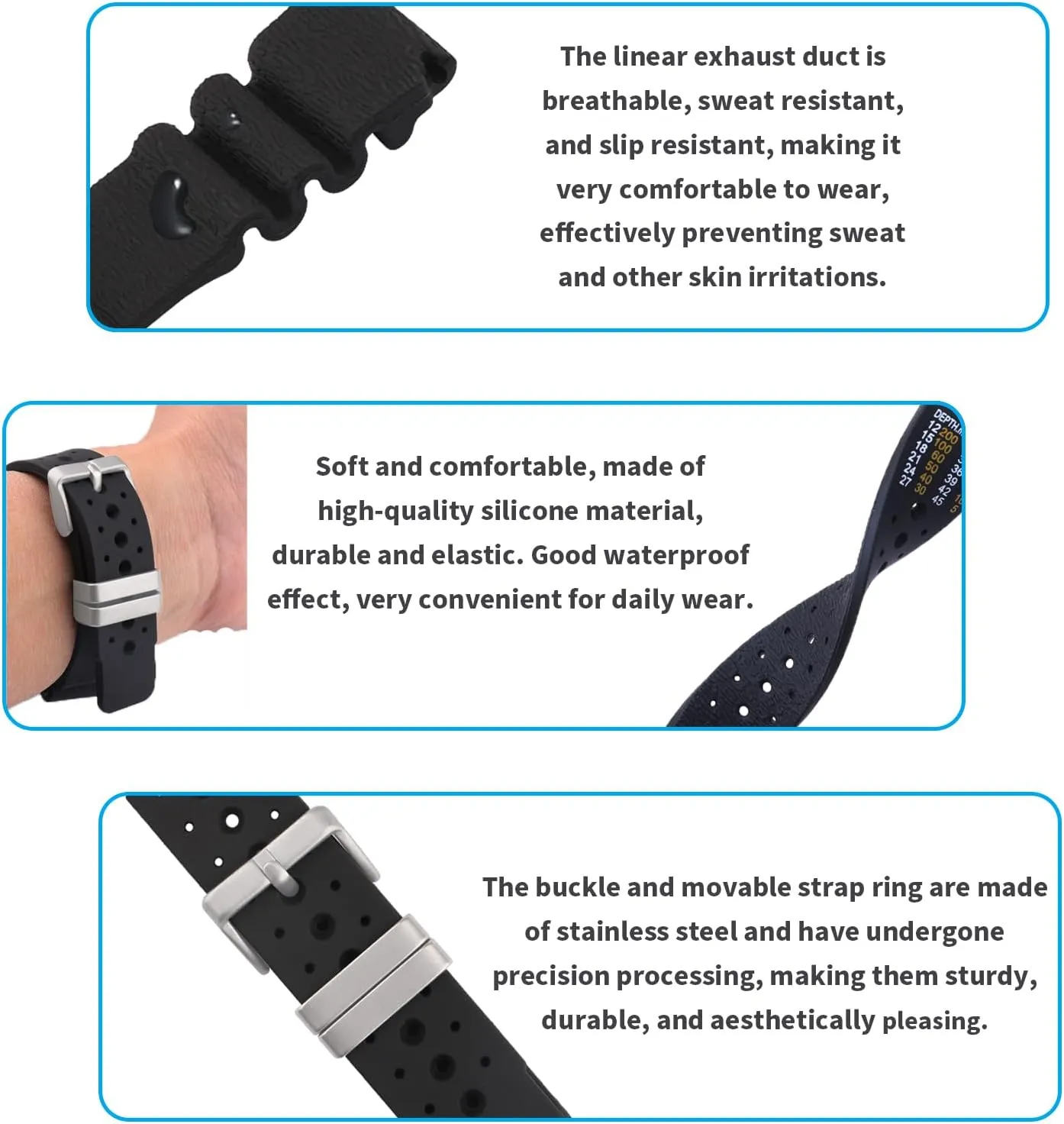 Aqualand Duplex catch pronounce kennel enslave elevation barter Promaster Men's Dive Replacement Silicone Strap Wirstband for Men and Women Waterproof Bracelet Watch accessories 20mm Rubber Watch Bands Compatible Fit for Citizen Hyper 