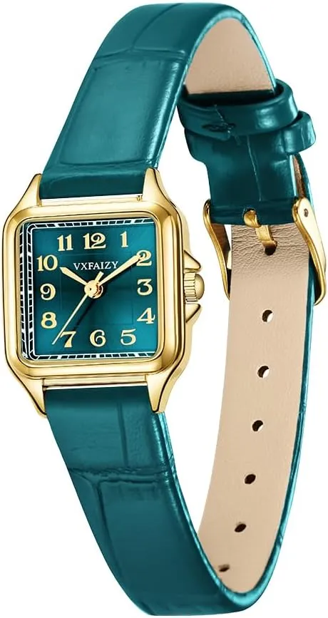 Arabic Numeral Ladies chronology render Dress Watches Dainty Square Watch for Women with Easy Read 