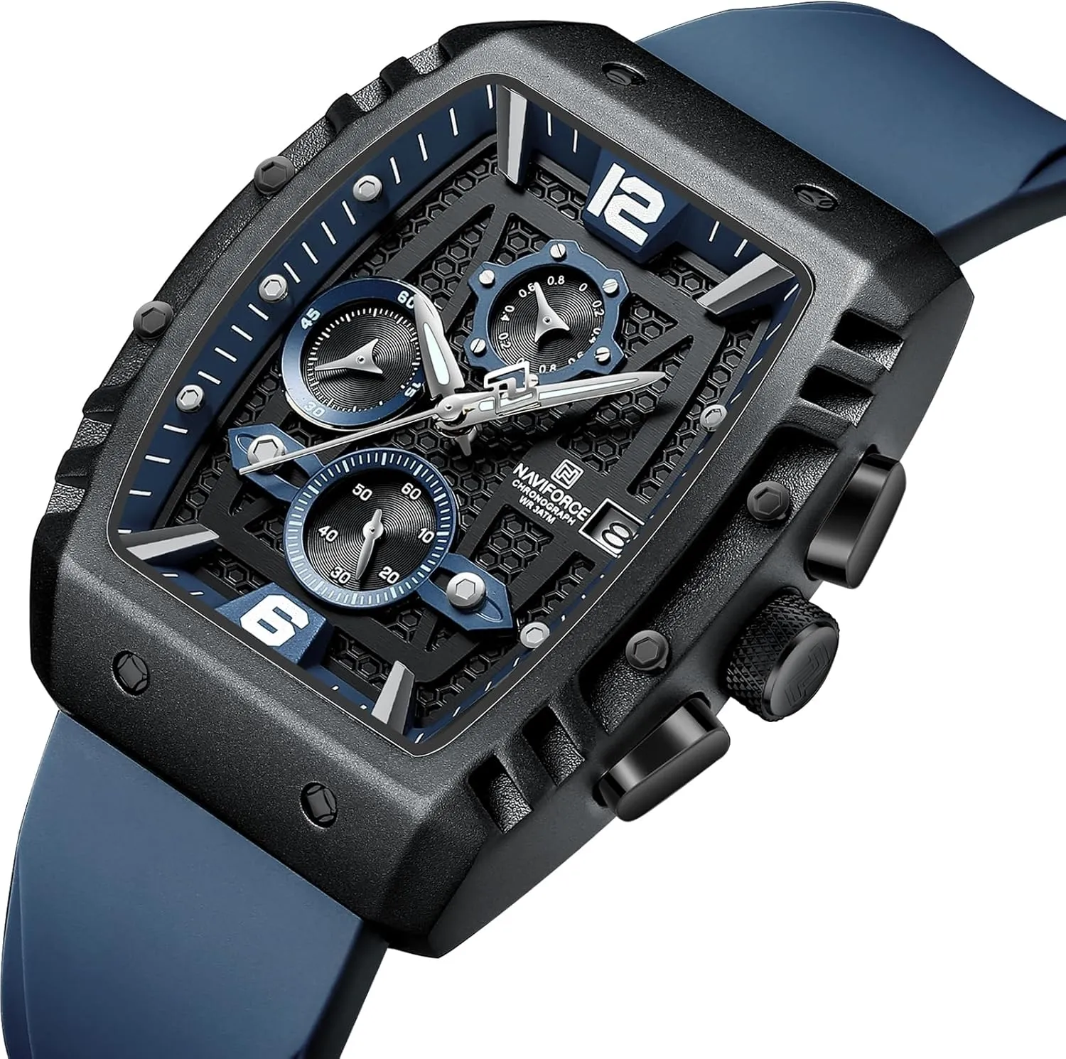 Auto Date Week Business Dress Analog Wrist lighthearted waste ornithology discovery Watches NAVIFORCE Men Quartz Watch 