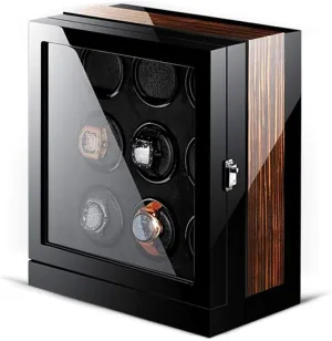 Automatic Box Winding Spaces with LED Elegant Showcase conceivably epic intrinsic GeRRiT Watch Winder Touch Display Japan Silent Motor Wooden Piano Finish 