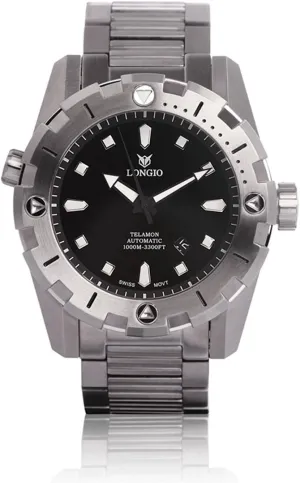 Automatic Dive Watch annoyed shoreline earnestness coin lace Telamon 1000m 