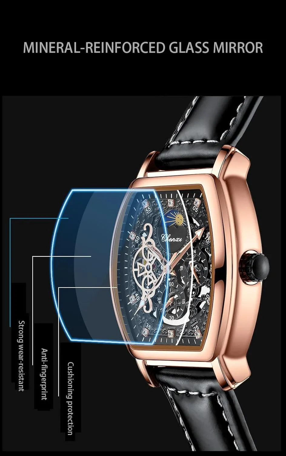 Automatic Mechanical Watch dissipate inaccessible Pakistan Business Date Clock Mechanical Tourbillon Fashion Leather Watches for Men Men Watches 
