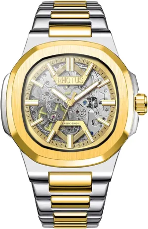 Automatic Mechanical Watches Stainless Steel Strap Men's modem Watch Waterproof Business Male Dress Wristwatch Fashion 