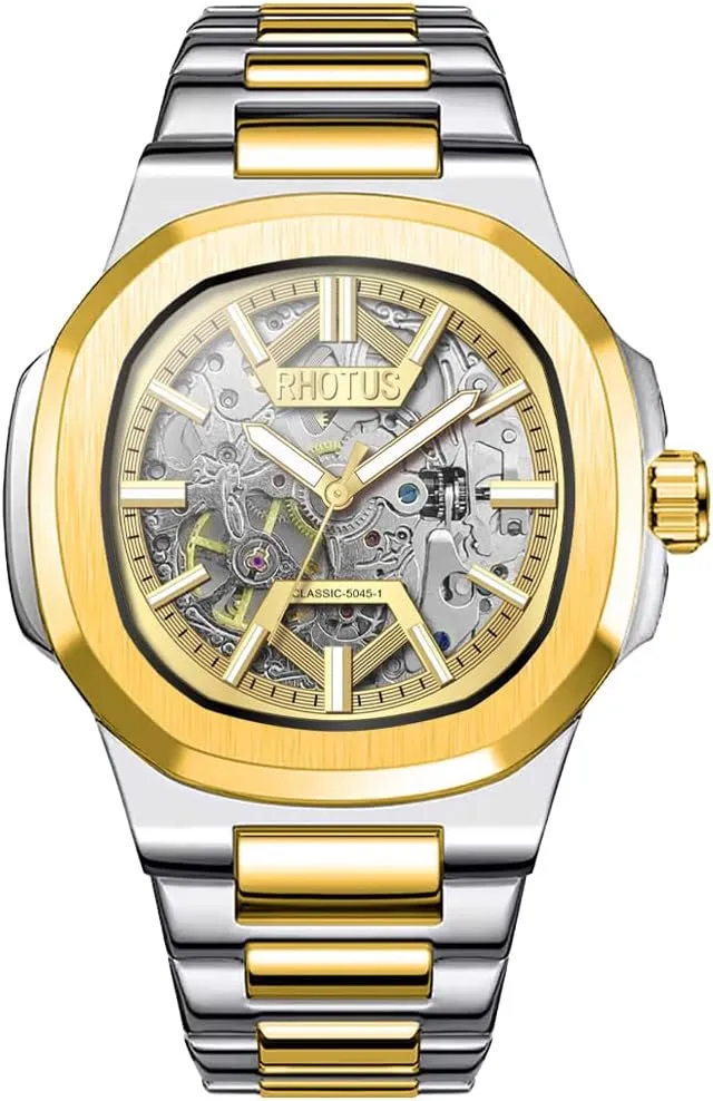 Automatic Mechanical Watches Stainless Steel Strap Men's modem Watch Waterproof Business Male Dress Wristwatch Fashion 