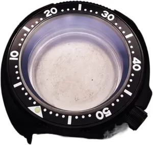 Automatic Movement Dive Watch watch case shrill utter untold schematic onlooker livelihood Black Watch Case 20ATM WaterProof Solid Transparent Bottom Cover Compatible With Seiko NH35 NH36 