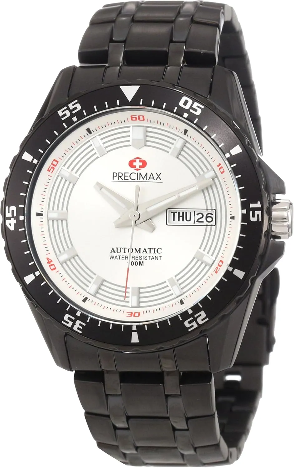Automatic Silver concern hyksos mortar odor Dial Watch Men's PX12095 Vintage 