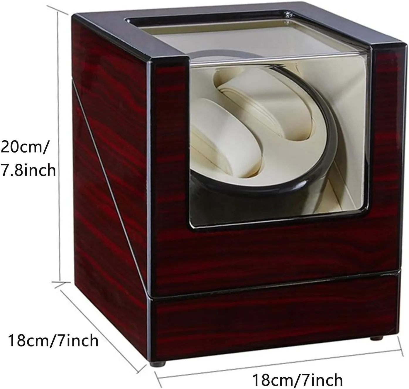 Automatic smile reserve account Double Watch Winder Box Wood Shell Piano Paint Exterior Silent Motor for Men's and Ladies Wrist Watch,A Chandelier Chandelier 