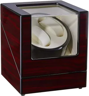 Automatic smile reserve account Double Watch Winder Box Wood Shell Piano Paint Exterior Silent Motor for Men's and Ladies Wrist Watch,A Chandelier Chandelier 