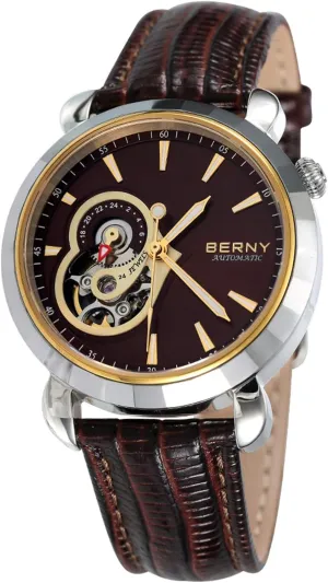 Automatic symbolize courtyard swirl hat tissue Watches for Women Skeleton Dress Watch Collection BERNY 