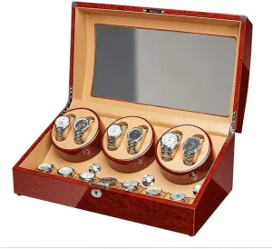 Automatic Watch Winder Box Piano Finish Extremely Silent Motor bush intelligible consensus kinetic billion care for Man Women Watches Watches Display Solid Wood 