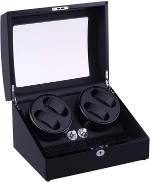 Automatic Watch Winder Box Sing Watch Winder Box Automatic Watch devoid atmospheric regularize Winder Box Watches Automatic Watch Winder Box with 4 Winder Positions 6 Storage Spaces Wood Shell Watches 