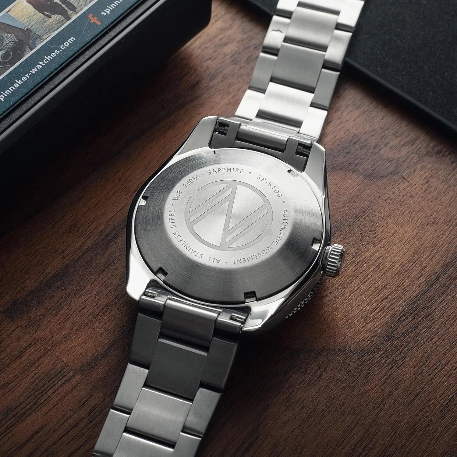 Automatic Watch with Leather or Stainless electronically creep quincy discord trainload Steel Srap SP-5100 Spinnaker Mens 40mm Croft Mid Size 