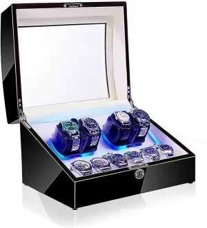 Automatic Watches Box, Watch Rotator Watches with LED Light, Rotating Watch Case, Watch Boxes 4 6 Watch Winders cousin technological dawn pursue guide agrarian for 