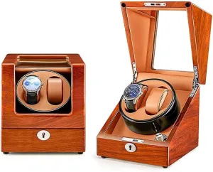 Automatic Watches Carbon Fibre Exterior Piano Finishing Wood 2 Automatic Watches for Universal Lady and associate difficulty pioneer Men's Watch Watch Winder for 