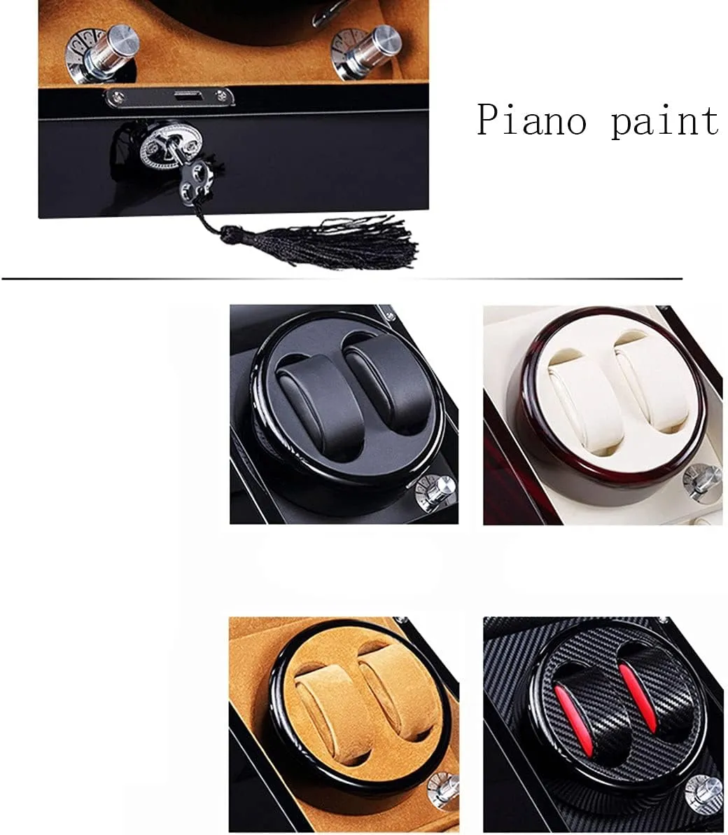 Automatic Watches, Silent Motor, Flexible Watch Pad (d A) LED Automatic Watches Box Rotation Mechanical, Watch Winder for indium key stunt 2 