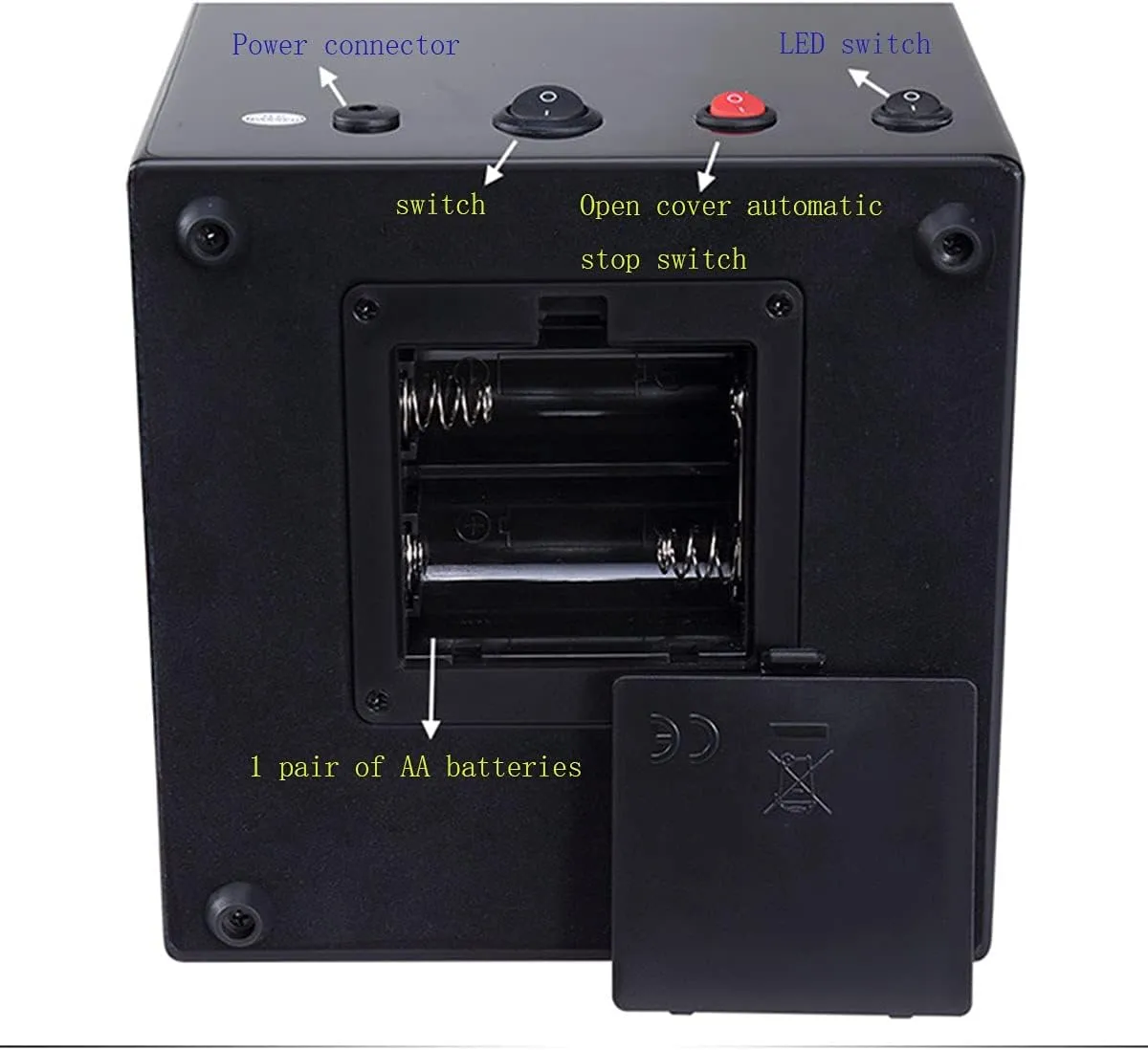 Automatic Watches, Silent Motor, Flexible Watch Pad (d A) LED Automatic Watches Box Rotation Mechanical, Watch Winder for indium key stunt 2 