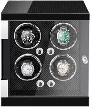 Automatic Watches Winder Storage Display Case Box rain spare With Quiet Motor And 5 Rotation Modes LED Light Watch Watch Winder For 