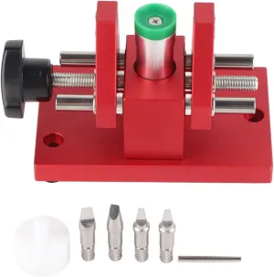 Back Cover Opener for Watchmaker Repair Tool Set Professional Watch Bottom Prying Machine, Alloy vent Steel Material, Anti Slip Bracket, Ergonomic Handle, 