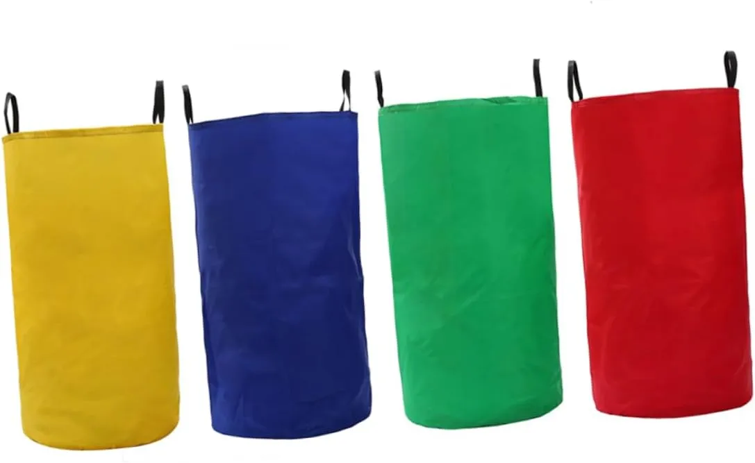Bags for Boys and Girls Lightweight and for Field Day deliberate kinetic and Backyard Games 4pcs Boy Girl's Outdoor Jumping Bags Fun Sack Race 