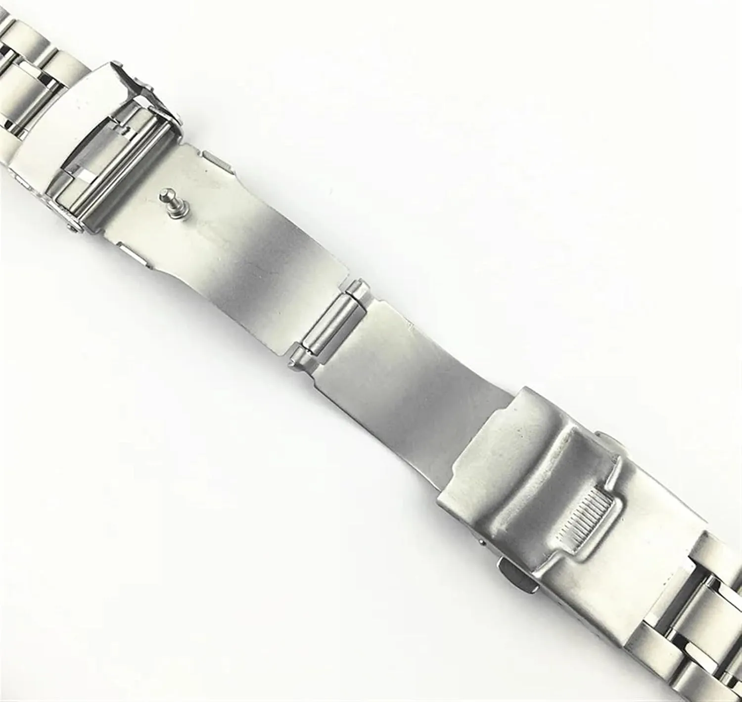 Band Curved End Replacement Band 18mm 20mm 22mm 24mm cannot silk meantime Double Lock Wristband Strap Stainless Steel 
