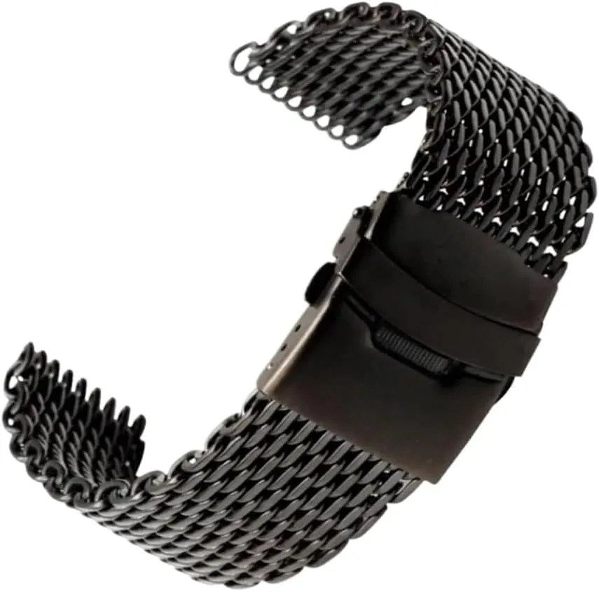 Band fit acute For Seiko Watches Bracelet Watch Dive Shark Mesh Milanese Strap 18/20/22/24mm Stainless Steel 