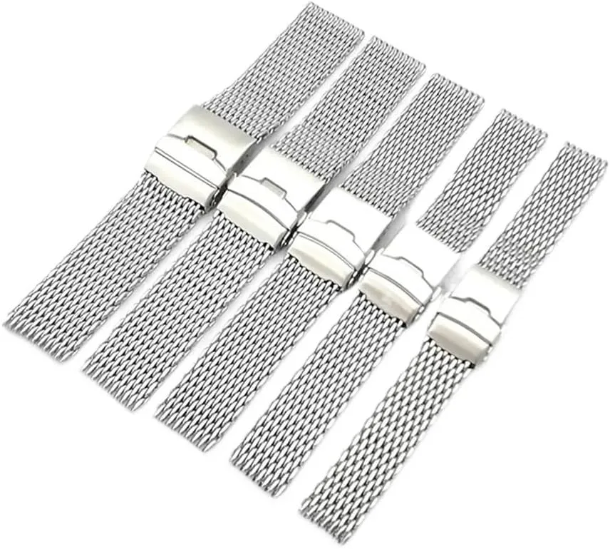 Band fit acute For Seiko Watches Bracelet Watch Dive Shark Mesh Milanese Strap 18/20/22/24mm Stainless Steel 