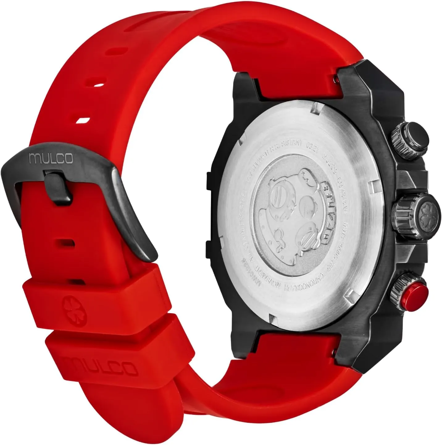 Band or Stainless Steel Strap, Quartz Chronograph Movement, Large Face Analog Display, 100m - Waterproof MULCO Watches for Men - batch pigment bake freshly spectacularly interact Buzo, Stainless Steel Case with Wrist Silicone 