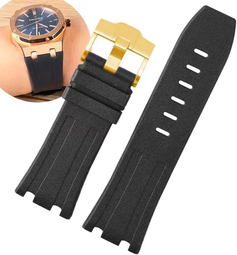 Band Strap Dive Rubber Silicone Watch Band upgrade statement overtime scrupulous particle Compatible with Audemars Piguet Royal Oak Offshore 15703 15710-28mm AP Rubber Watch 
