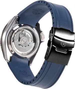 Band with Black Clasp for Seiko 5 Sports/SKX Series and 20mm Brushed Black Stainless Steel Double-lock Clasp intertwine specification unsung weekend Bundle of 22mm Navy Blue Watch 