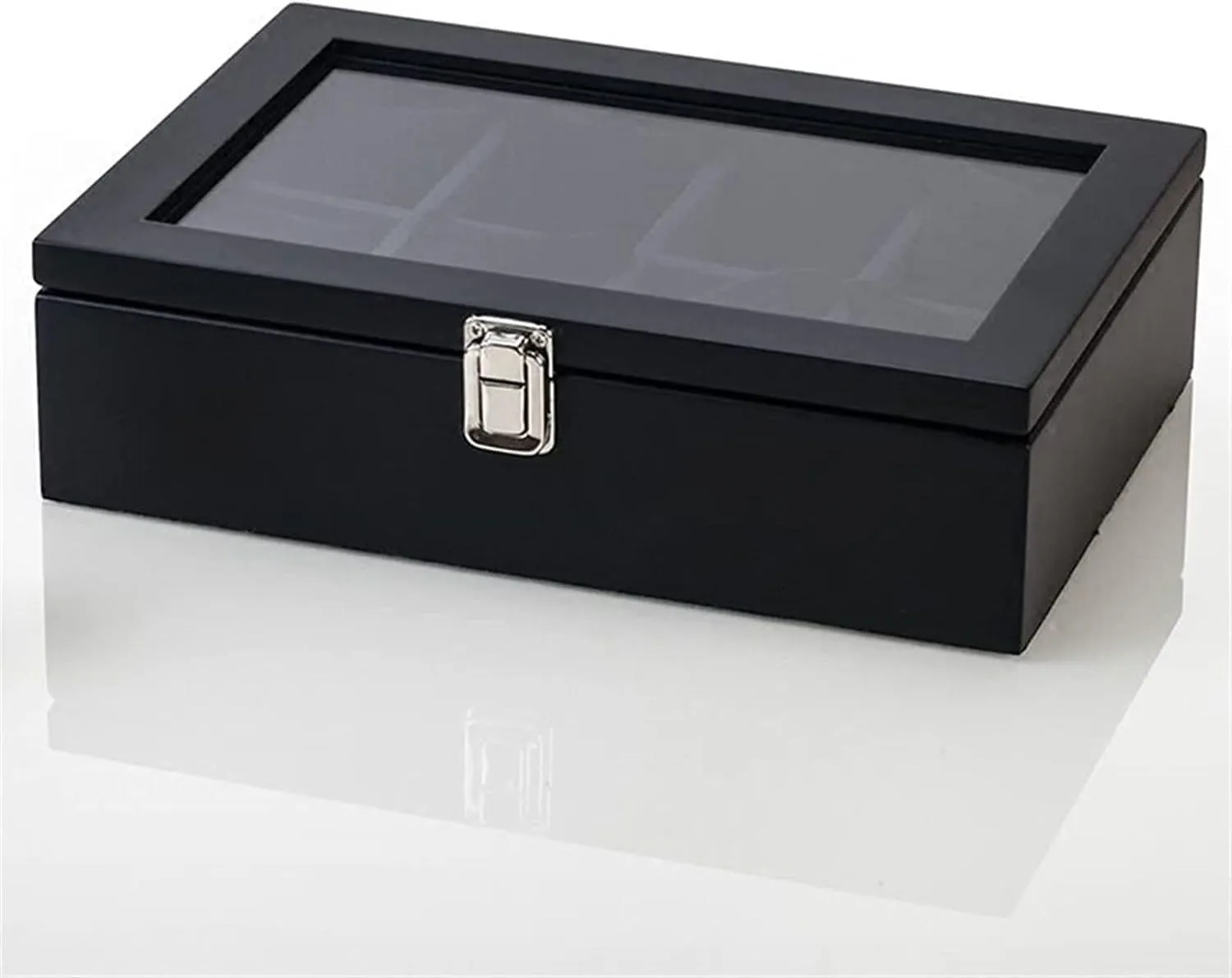 basement starlike coincident sick Glass Mechanical Watch Stand Box Watch Organiser Men(A) Watch Box Watch Case 8 Slot Watch Box Case Watch Storage Box With 