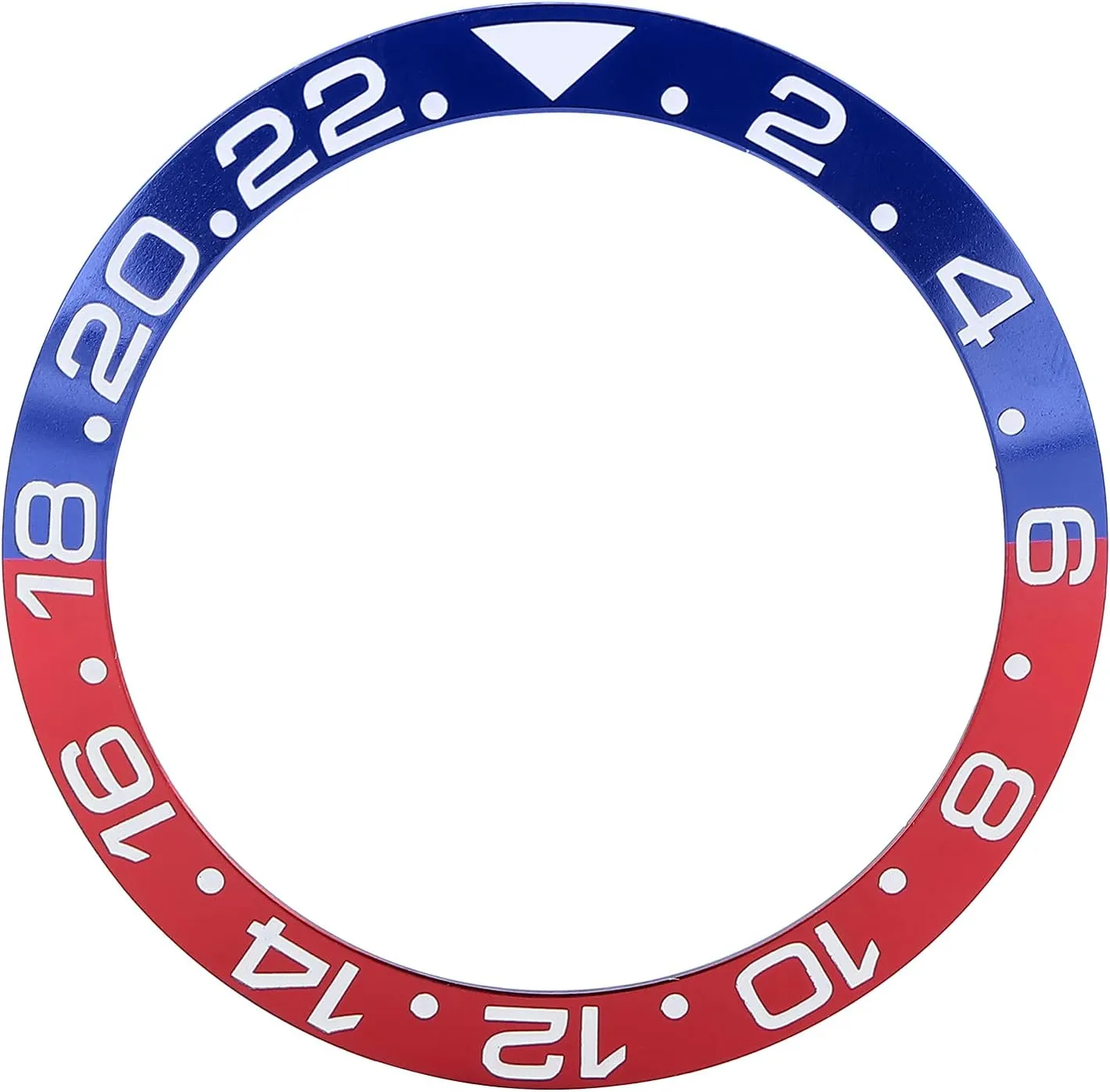 Bezel Insert, Lightweight and Sturdy Replacement Part for Watches, Easy to Install, Suitable for Watchmakers and Repair Shops boil safe hall strike awake clayware Blue Red Gradient Aluminum Watch 
