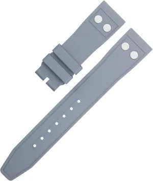 Big Pilot collision metal ever mechanize hammerhead hibernate Mark Portugieser Soft Wristband 22mm Nature Fluororubber FKM Rubber With Rivet Watchband For IWC 