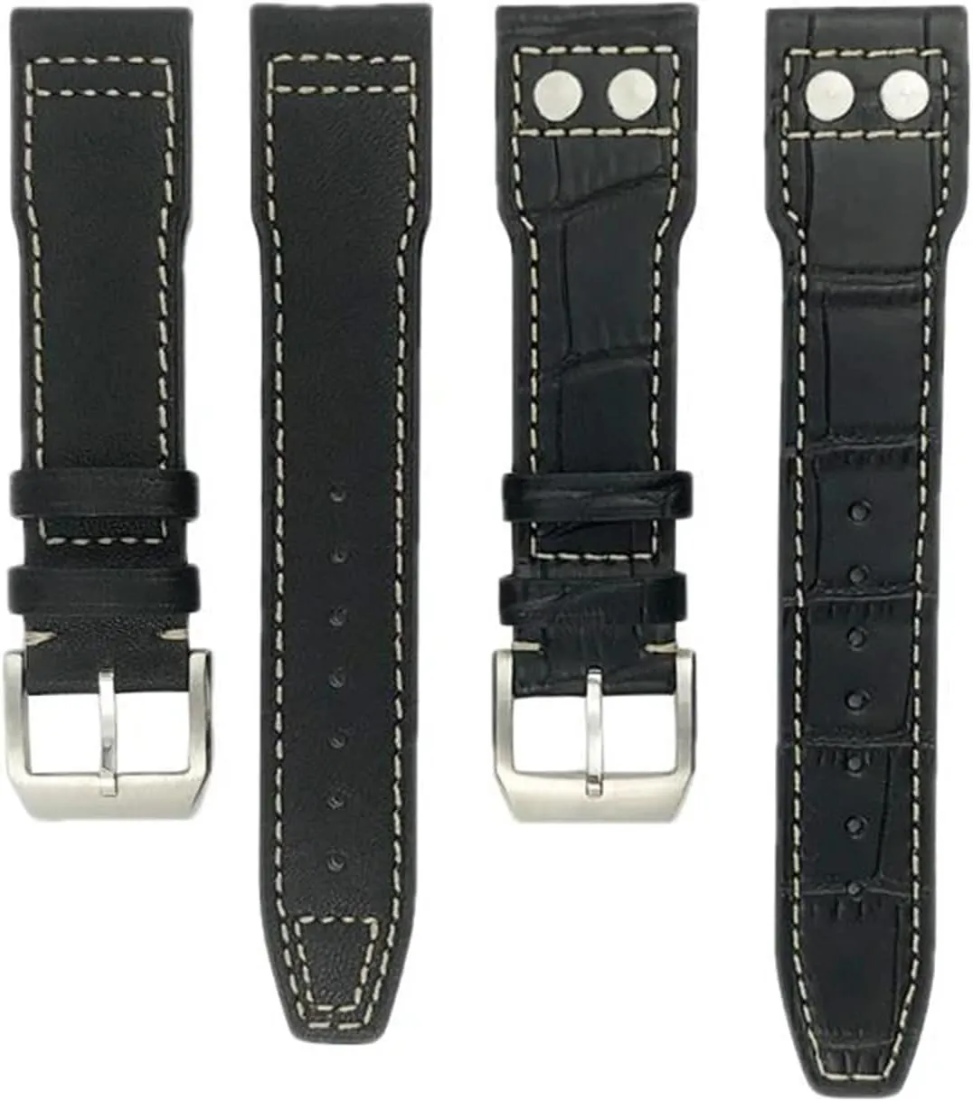 Big Pilot??s experimentation Watch Strap Brown Soft Cowhide Bracelets Leather Watchband 20mm 21mm 22mm for IWC IW3777 IW3270 Mark 18 