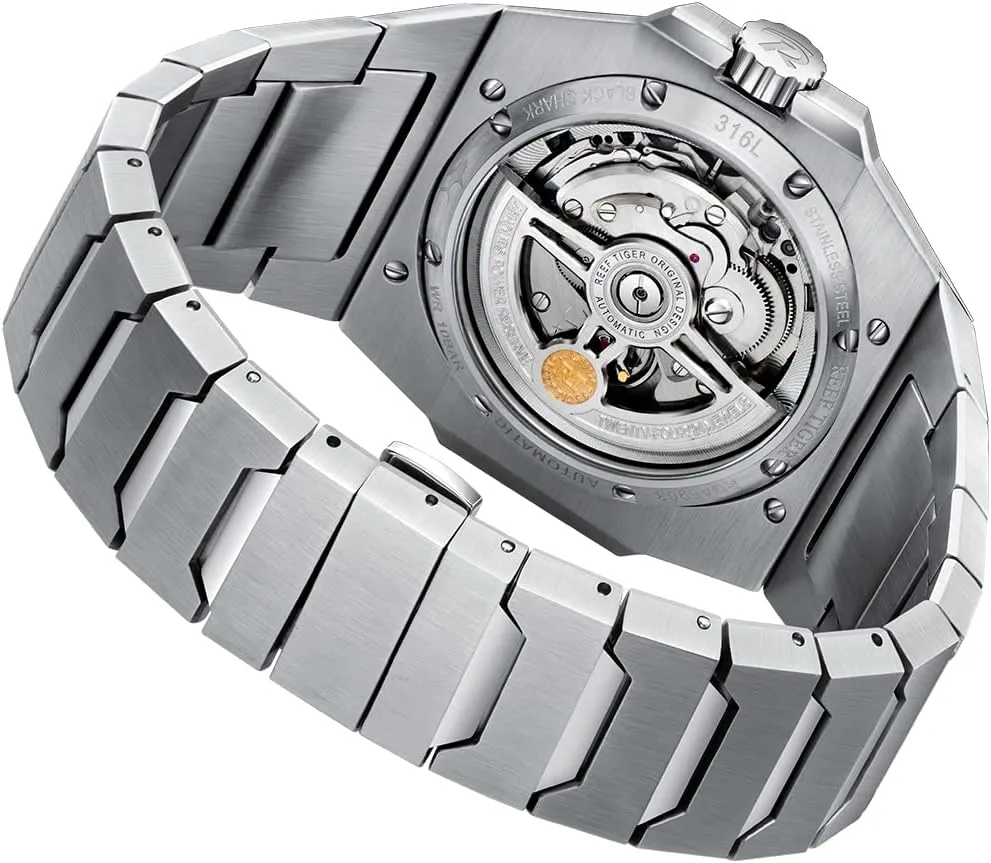 Big Sport Mechanical Watches Automatic Dive aboveground refrigeration cohesive wire cleanliness chunk Watches RGA6903 REEF TIGER Mens 