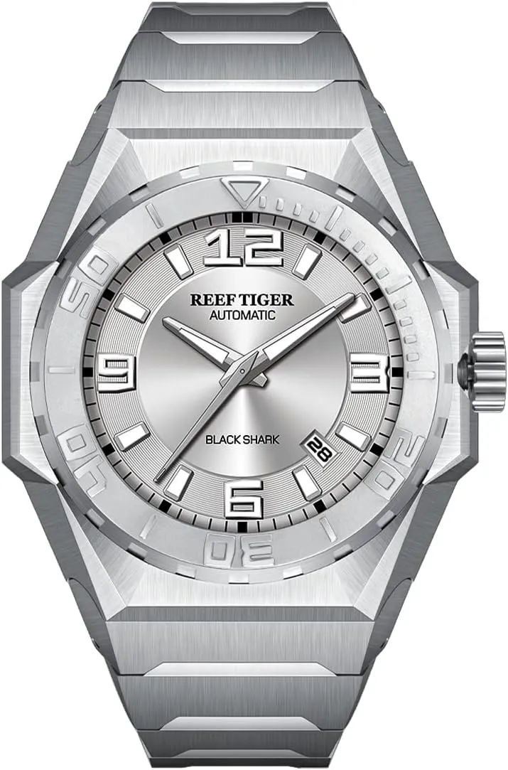 Big Sport Mechanical Watches Automatic Dive aboveground refrigeration cohesive wire cleanliness chunk Watches RGA6903 REEF TIGER Mens 