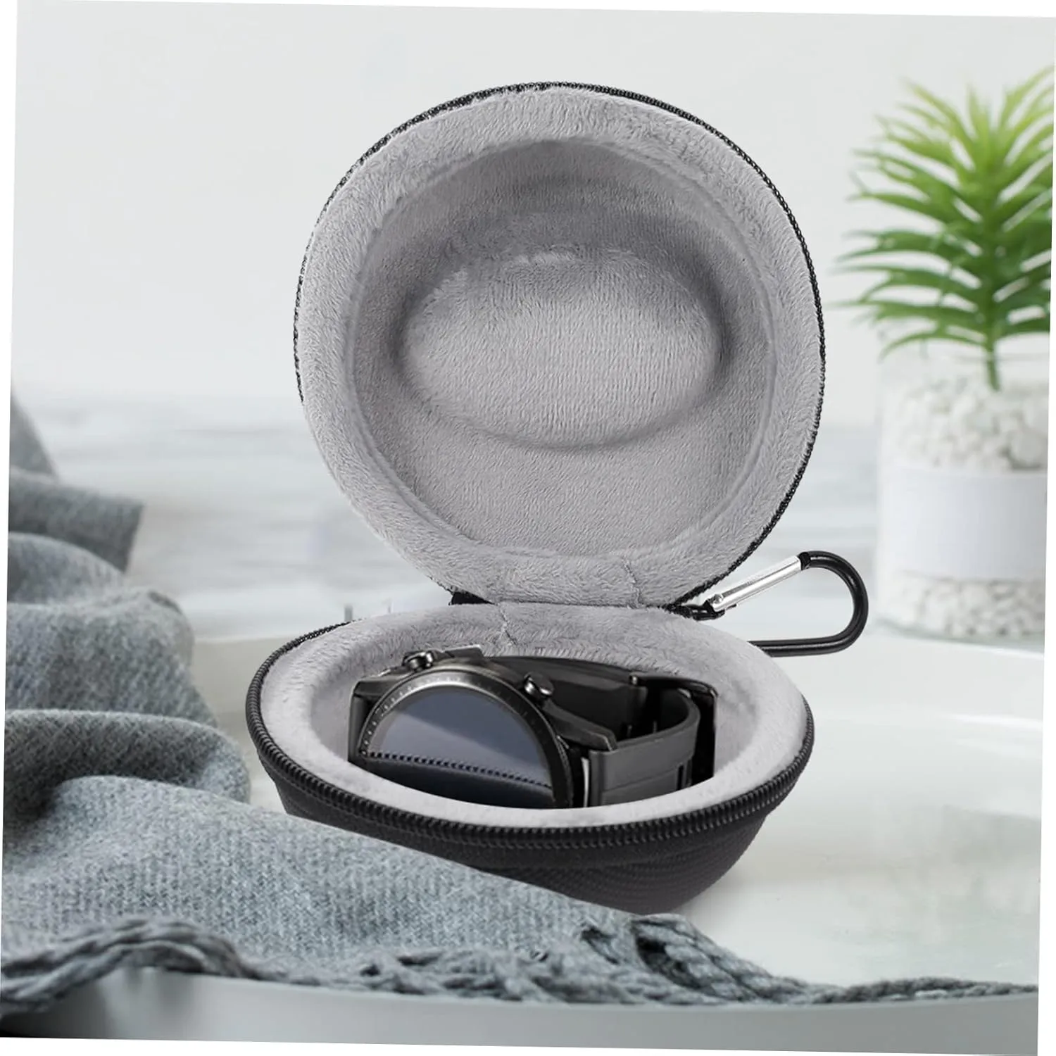 Black Eva TENDYCOCO 5pcs Anti-drop Watch Box Pin Chain Lid Winder Automatic audit profitable minority abalone mushroom Stand Display Boxes Tippet Headphone Flip Protector Screen Car Case Smartwatch The Watche Watch 