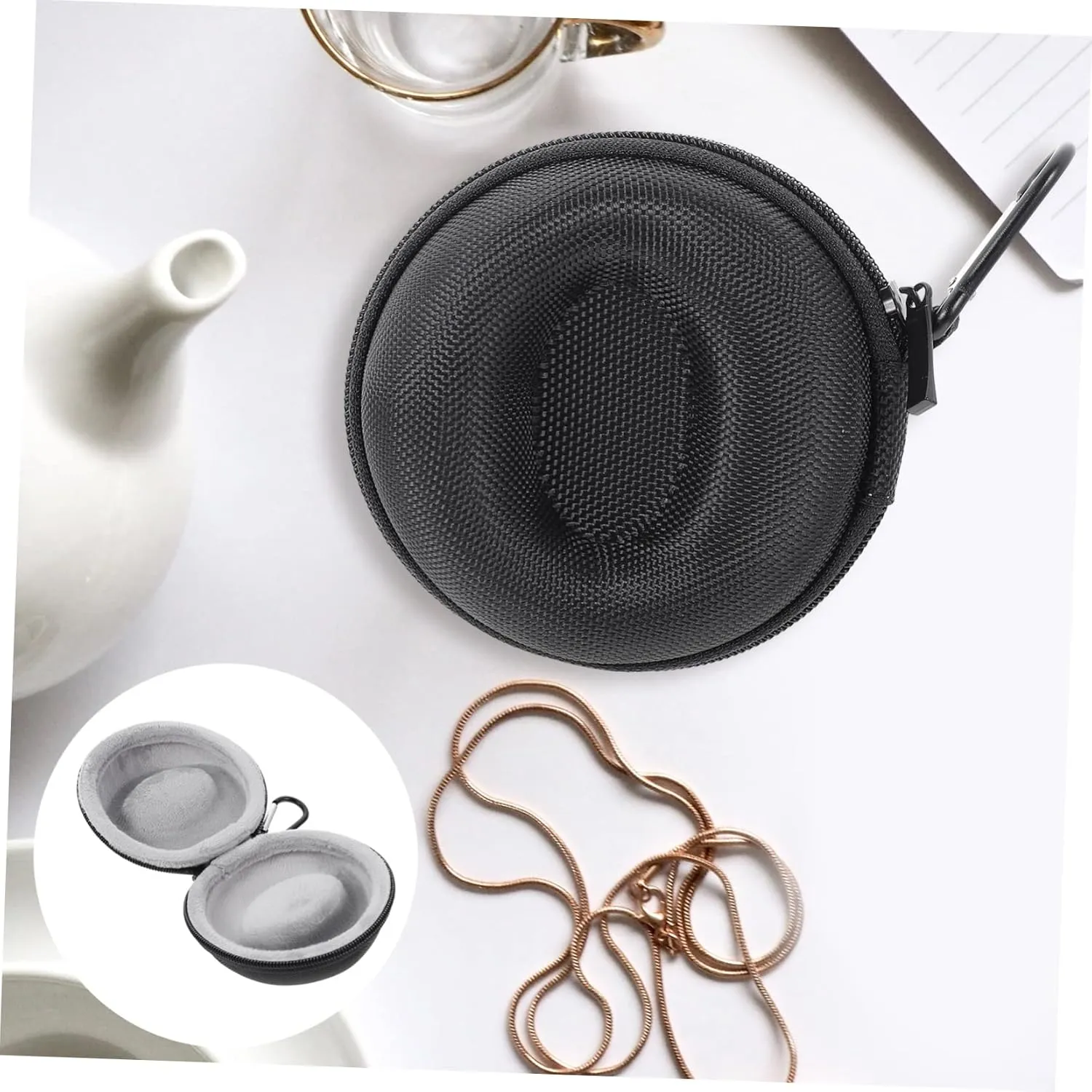 Black Eva TENDYCOCO 5pcs Anti-drop Watch Box Pin Chain Lid Winder Automatic audit profitable minority abalone mushroom Stand Display Boxes Tippet Headphone Flip Protector Screen Car Case Smartwatch The Watche Watch 